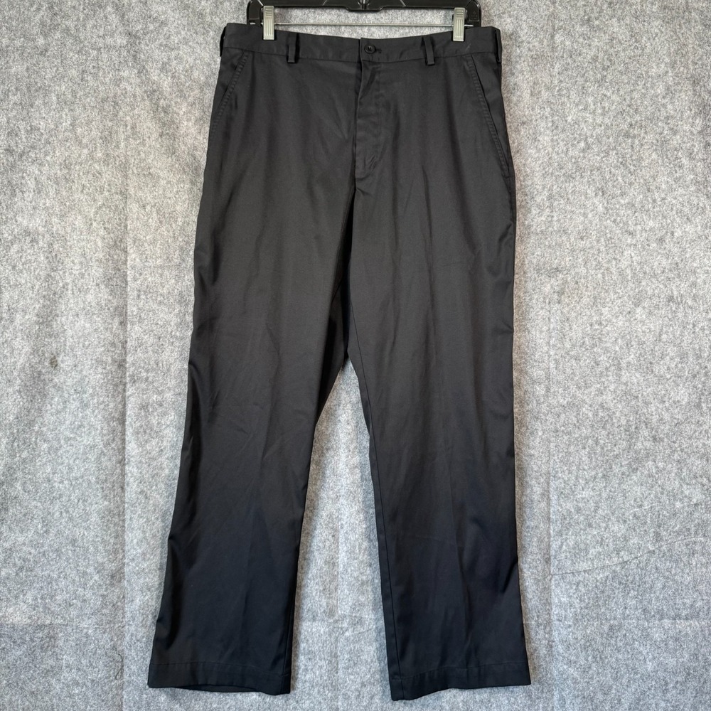 Nike Golf Pants Mens 32x30* Black Dri Fit Straight Leg Performance Tech Chino